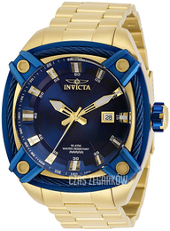 Invicta Bolt Niebieski/Stal w odcieniu złota Ø50 mm 31354