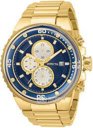 Invicta Niebieski/Stal w odcieniu złota Ø48 mm 31515