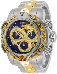 Invicta Niebieski/Stal w odcieniu złota Ø52.5 mm 31516