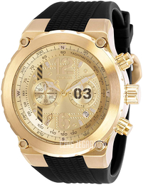 Invicta Aviator Żółte złoto/Guma Ø50 mm 31582