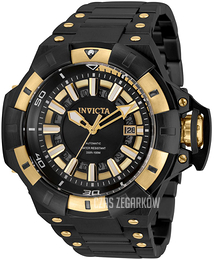 Invicta Akula Czarny/Stal w odcieniu złota Ø52.5 mm 31862