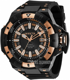Invicta Akula Czarny/Stal w kolorze różowego złota Ø52.5 mm 31882