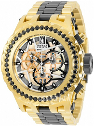 Invicta Wielokolorowy/Stal w odcieniu złota Ø52 mm 32117