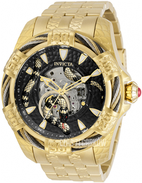 Invicta Czarny/Stal w odcieniu złota Ø52 mm 32319