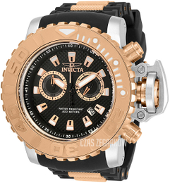 Invicta Sea Hunter Czarny/Stal w kolorze różowego złota Ø58 mm 32653