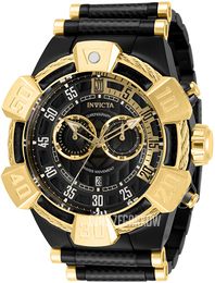 Invicta Czarny/Stal w odcieniu złota Ø52 mm 32831