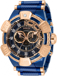 Invicta Niebieski/Stal w kolorze różowego złota Ø52 mm 32835