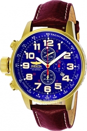 Invicta Force Lefty Niebieski/Skóra Ø46 mm 3329
