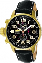 Invicta Force Lefty Czarny/Skóra Ø46 mm 3330