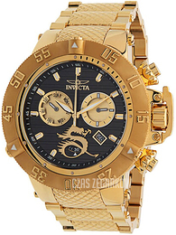 Invicta Czarny/Stal w odcieniu złota Ø56 mm 33405