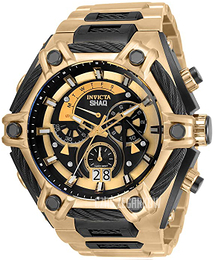 Invicta Shaq Czarny/Stal w kolorze różowego złota Ø60 mm 33681