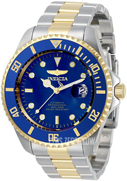Invicta Pro Diver Niebieski/Stal w odcieniu złota Ø47 mm 34042