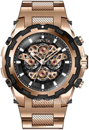 Invicta Specialty Czarny/Stal w kolorze różowego złota Ø50 mm 34225
