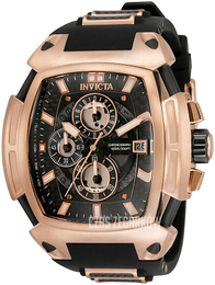 Invicta S1 Rally Czarny/Stal w kolorze różowego złota 34508