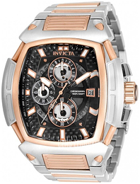 Invicta S1 Rally Czarny/Stal w kolorze różowego złota 34514