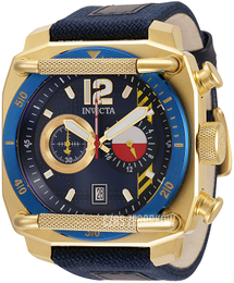Invicta Aviator Niebieski/Skóra 34980