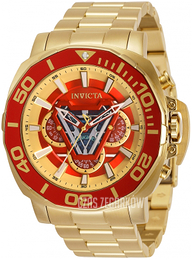 Invicta Marvel Czerwony/Stal w odcieniu złota Ø48 mm 35091