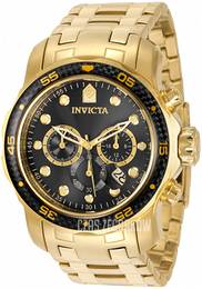 Invicta Pro Diver Czarny/Stal w odcieniu złota Ø48 mm 35398