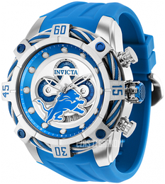 Invicta Nfl Srebrny/Guma Ø52 mm 35823