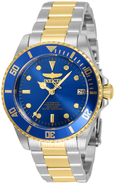 Invicta Pro Diver Niebieski/Stal w odcieniu złota Ø36 mm 35849