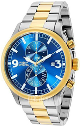 Invicta Specialty Niebieski/Stal w odcieniu złota Ø48 mm 36341