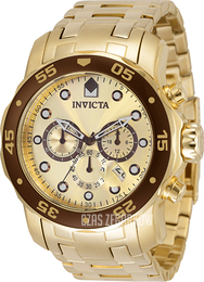 Invicta Pro Diver Żółte złoto/Stal w odcieniu złota Ø48 mm 36359
