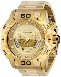 Invicta Speedway Żółte złoto/Stal w odcieniu złota Ø50.5 mm 36687