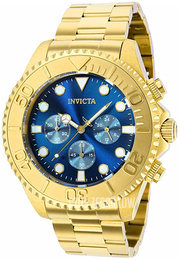 Invicta Pro Diver Niebieski/Stal w odcieniu złota Ø47 mm 36974