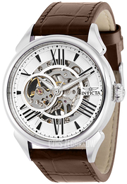 Invicta Vintage Srebrny/Skóra Ø42 mm 38160