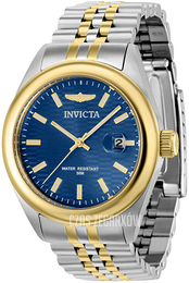 Invicta Aviator Niebieski/Stal w odcieniu złota Ø38 mm 38429