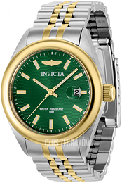 Invicta Aviator Zielony/Stal w odcieniu złota Ø38 mm 38431