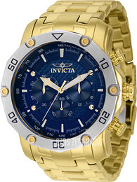 Invicta Pro Diver Niebieski/Stal w odcieniu złota Ø50 mm 38444
