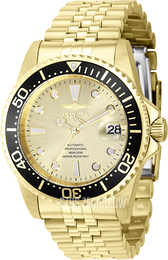 Invicta Pro Diver Czarny/Stal w odcieniu złota Ø42 mm 39347