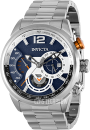 Invicta Aviator Niebieski/Stal w odcieniu złota Ø46 mm 39660