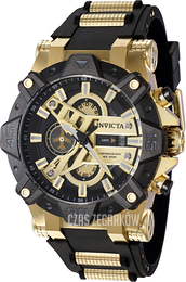 Invicta Aviator Czarny/Stal w odcieniu złota Ø52 mm 40183