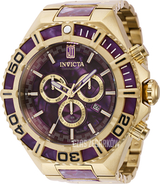 Invicta Jason Taylor Purpurowy/Stal w odcieniu złota Ø60 mm 40205