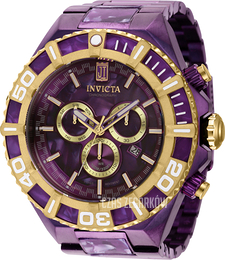 Invicta Jason Taylor Purpurowy/Stal Ø60 mm 40206