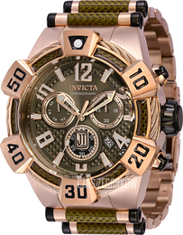 Invicta Jason Taylor Czerwony/Stal w kolorze różowego złota Ø52 mm 40428