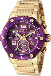 Invicta Speedway Purpurowy/Stal w odcieniu złota Ø51.5 mm 40625