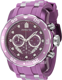 Invicta Pro Diver Purpurowy/Stal Ø48 mm 40930