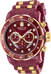 Invicta Pro Diver Czerwony/Stal Ø48 mm 40931