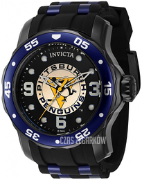 Invicta Nhl Czarny/Stal Ø48 mm 42646