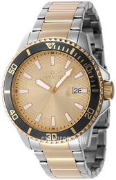 Invicta Pro Diver Żółte złoto/Stal w odcieniu złota Ø45 mm 46144