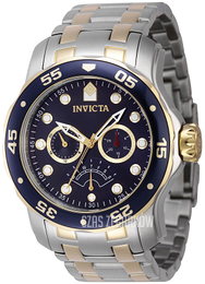 Invicta Pro Diver Niebieski/Stal w odcieniu złota Ø48 mm 47001