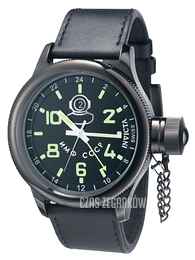 Invicta Russian Diver Czarny/Skóra Ø51.5 mm 7183
