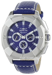 Invicta Signature Niebieski/Skóra Ø44 mm 7290