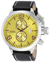 Invicta Corduba Żółty/Skóra Ø52 mm 80011