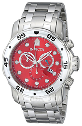 Invicta Pro Diver Czerwony/Stal Ø48 mm 80061