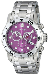 Invicta Pro Diver Purpurowy/Stal Ø48 mm 80062