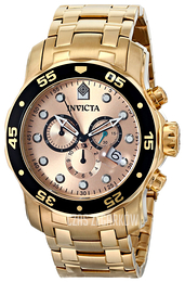Invicta Pro Diver Różowe złoto/Stal w odcieniu złota Ø48 mm 80063